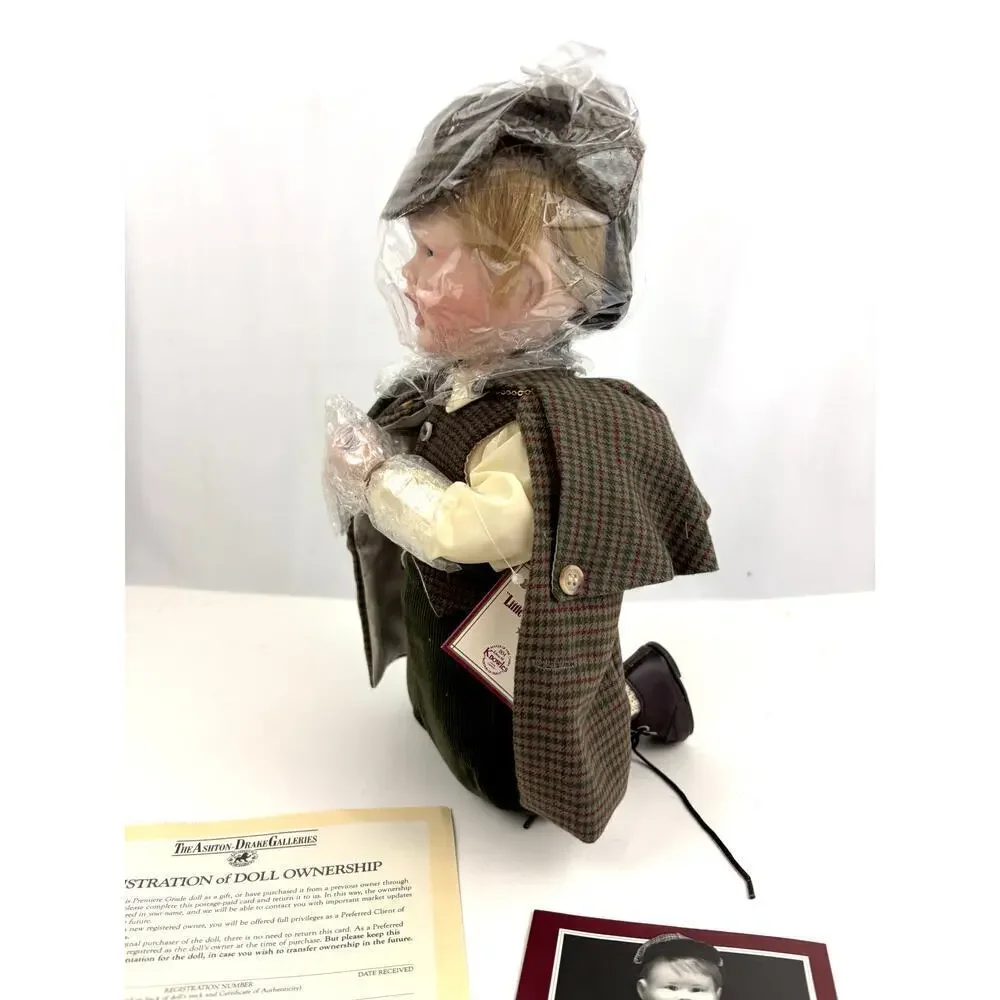 VTG Ashton Drake Porcelain Doll Little Sherlock Born to be Famous 1989 1st Issue